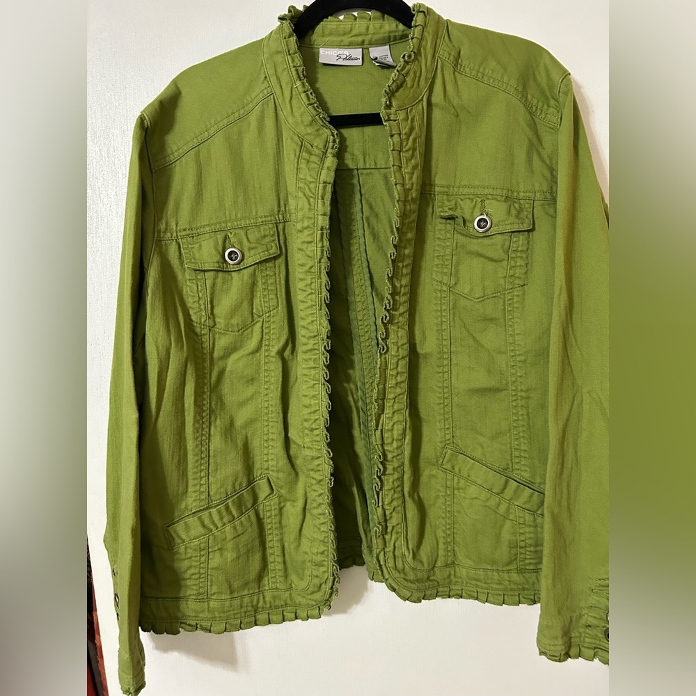 Chico’s  Olive Green Sporty Jacket